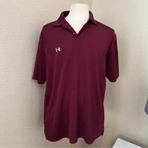Under Armour Men’s Cranberry Short sleeves Polo Shirt Size L